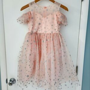 Trish Scully Etoile Dress / Pink / Silver Stars